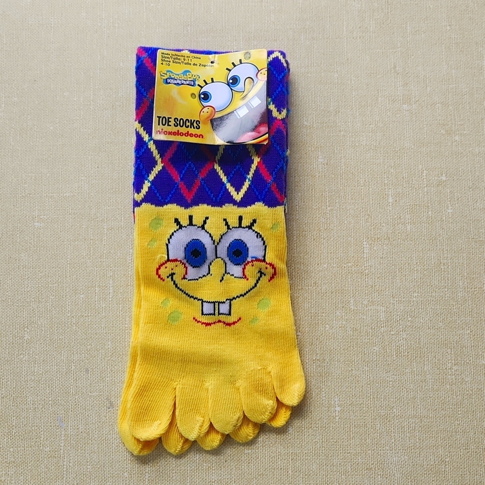 Nickelodeon spongebob SquarePants toe socks